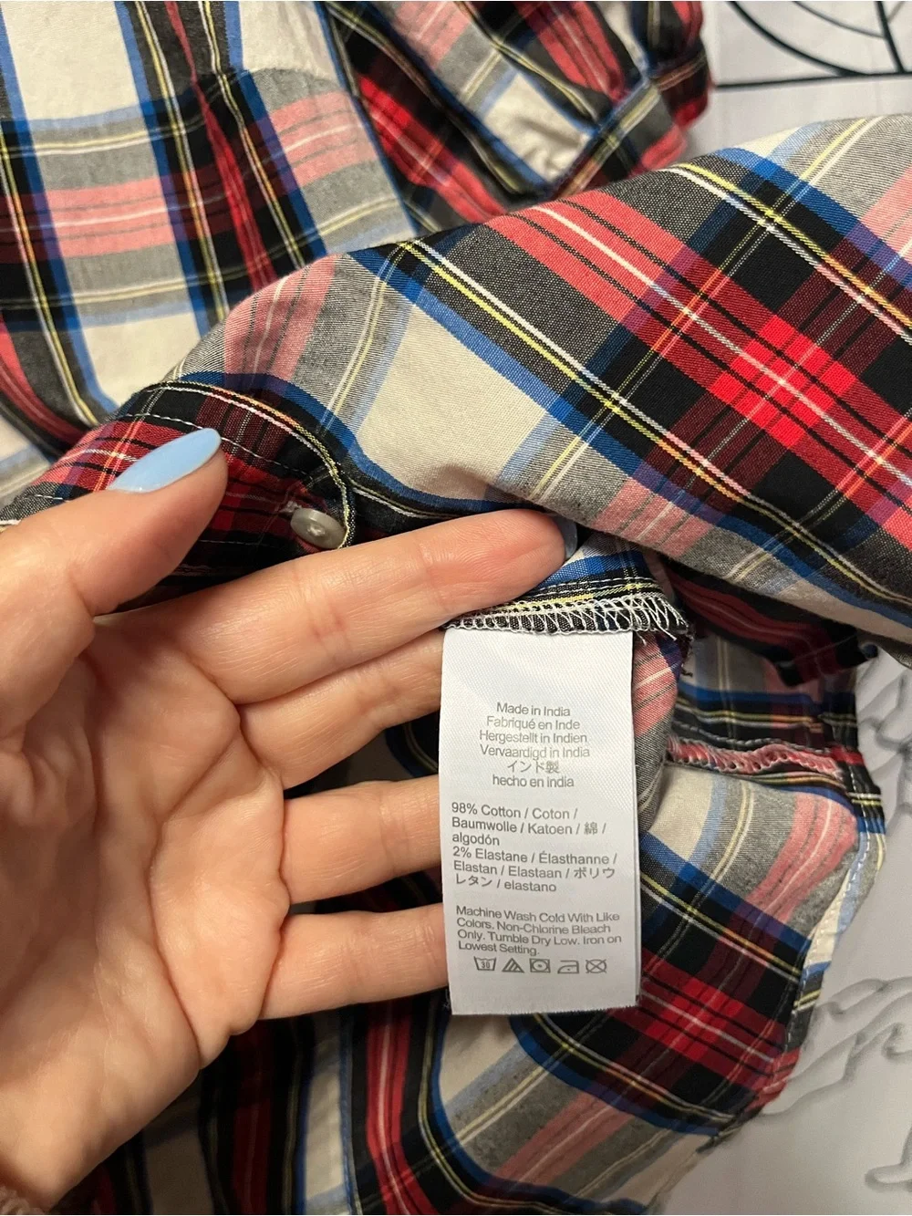J. Crew Plaid Puff-Sleeve Button-Down Shirt (rack)